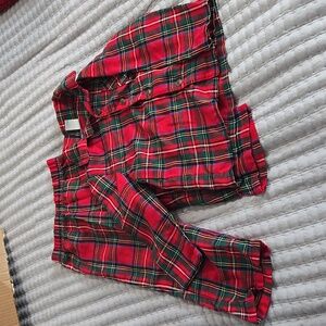 Christmas plaid flannel pj's